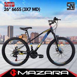 Sepeda Mazara MTB Type 26-6655 (3x7 MD)