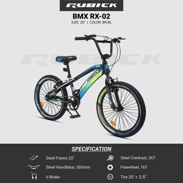Rubick bmx Type RX 02 dengan Ban Tebal  Bahan Besi Premium - Image 5