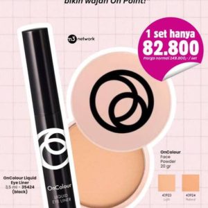Liquid Eye Liner Plus Face Powder Bikin wajah On Point